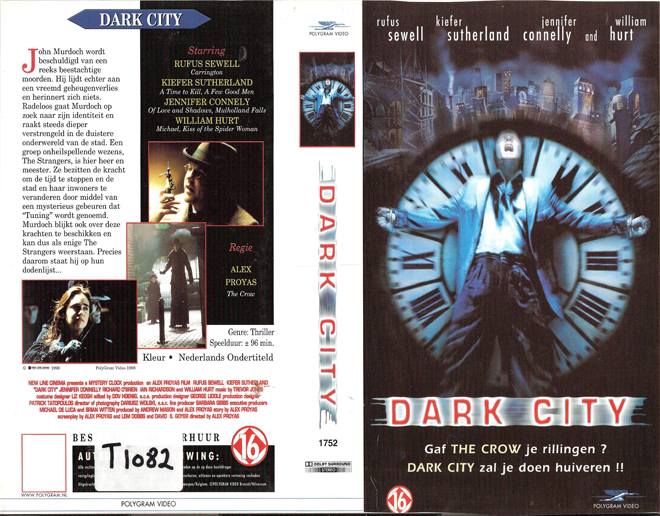 DARK CITY VHS COVER