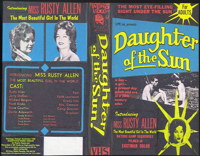 DAUGHTER OF THE SUN SOMETHING WEIRD VIDEO VHS COVER
