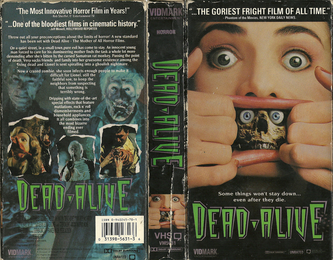 DEAD ALIVE VHS COVER