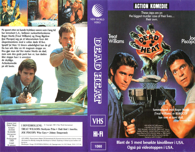 DEAD HEAT ZOMBIES, ACTION VHS COVER, HORROR VHS COVER, BLAXPLOITATION VHS COVER, HORROR VHS COVER, ACTION EXPLOITATION VHS COVER, SCI-FI VHS COVER, MUSIC VHS COVER, SEX COMEDY VHS COVER, DRAMA VHS COVER, SEXPLOITATION VHS COVER, BIG BOX VHS COVER, CLAMSHELL VHS COVER, VHS COVER, VHS COVERS, DVD COVER, DVD COVERS