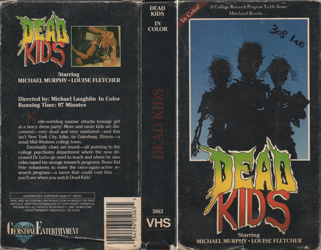 DEAD KIDS - SUBMITTED BY RYAN GELATIN, VHS COVERS