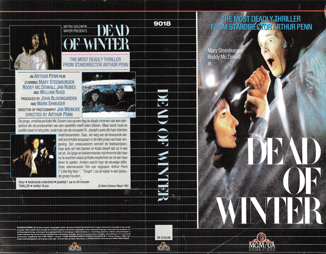 DEAD OF WINTER VHS COVER, VHS COVERS