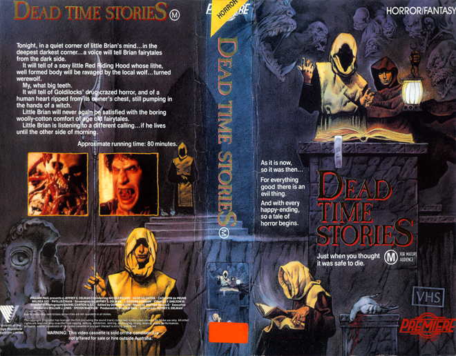 DEAD TIME STORIES, AUSTRALIAN, HORROR, ACTION EXPLOITATION, ACTION, HORROR, SCI-FI, MUSIC, THRILLER, SEX COMEDY,  DRAMA, SEXPLOITATION, VHS COVER, VHS COVERS, DVD COVER, DVD COVERS