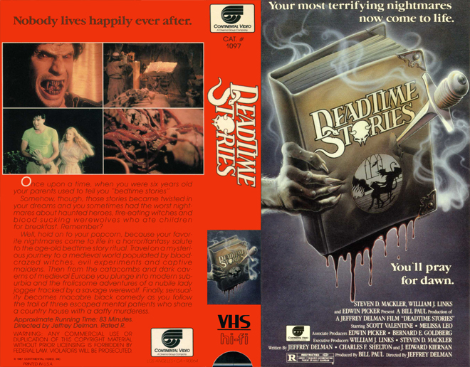 DEADTIME STORIES, VHS COVERS - SUBMITTED BY GEMIE FORD