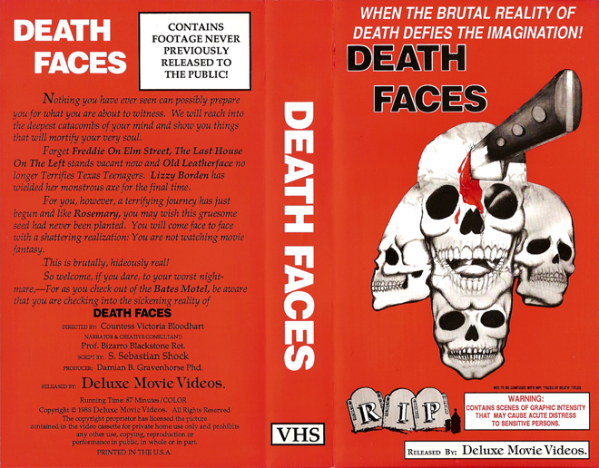 DEATH FACES VHS COVER