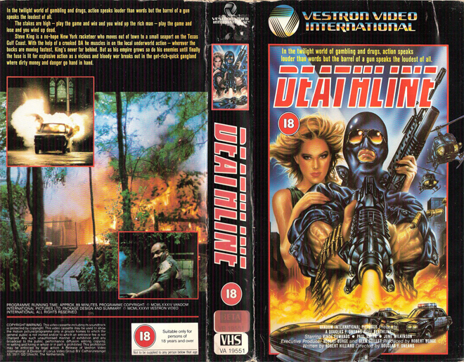 DEATHLINE VHS COVER, VHS COVERS