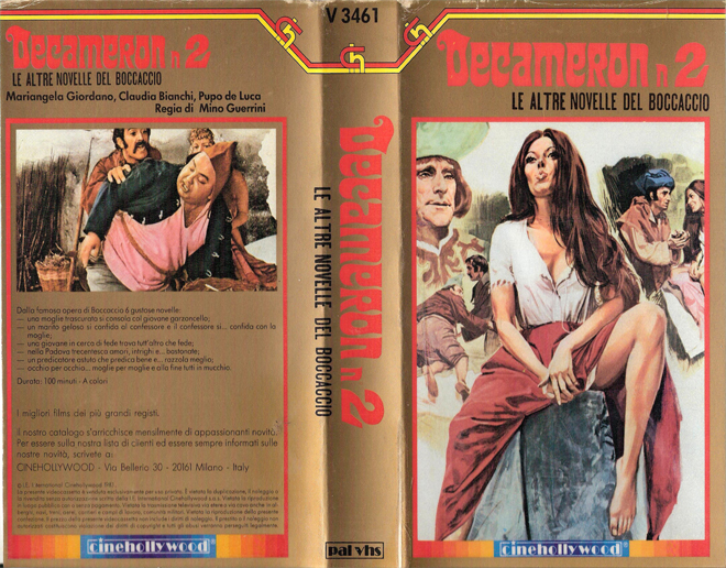 DECAMERON 2 HORROR VHS COVER