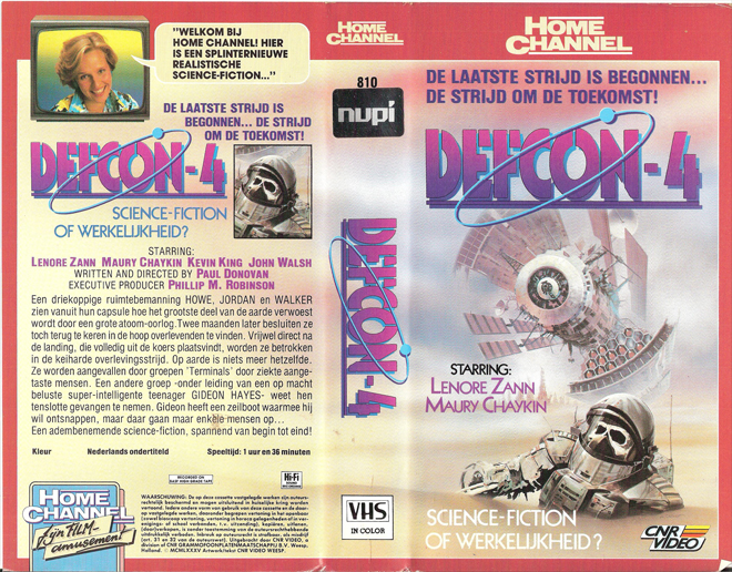 DEFCON 4 VHS COVER, VHS COVERS