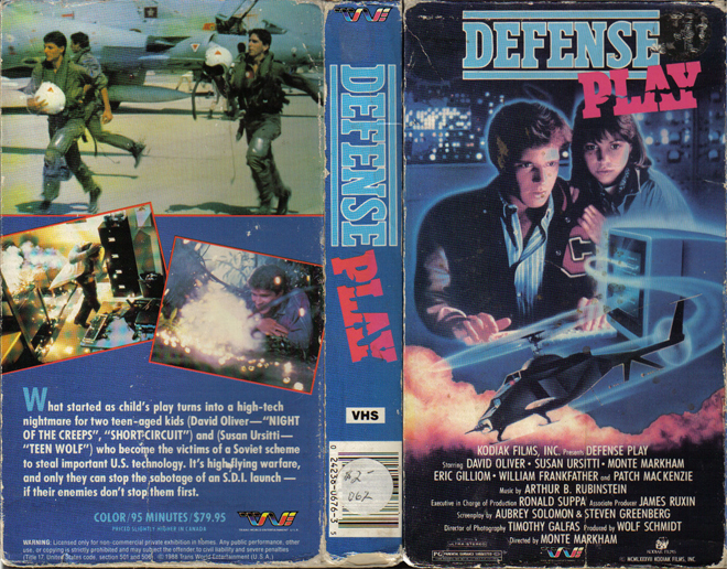 DEFENSE PLAY VHS COVER