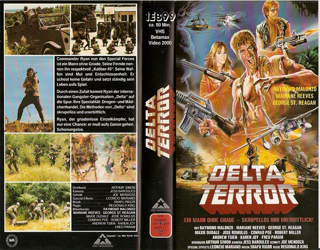 DELTA TERROR VHS COVER