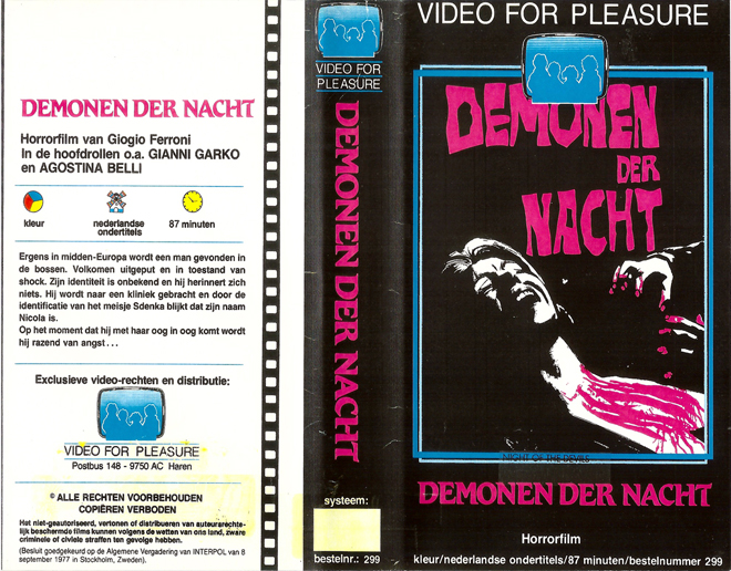 DEMON DER NACHT VHS COVER