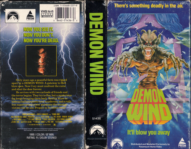 DEMON WIND, VHS COVERS