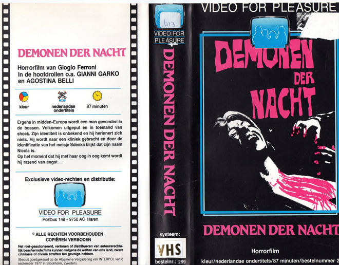 DEMONEN DER NACHT VHS COVER