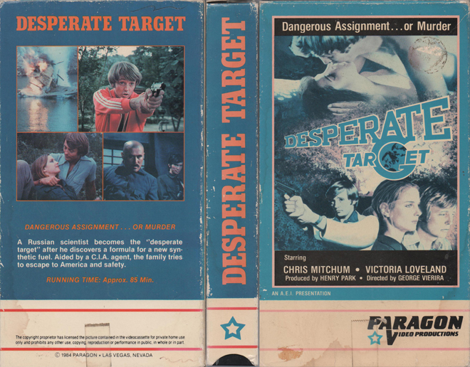 DESPERATE TARGET, VHS COVERS - SUBMITTED BY RYAN GELATIN