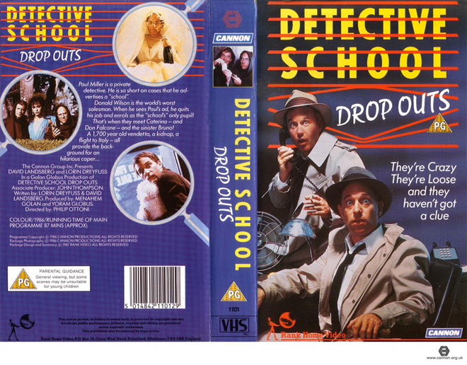 DETECTIVE SCHOOL DROP OUTS VHS COVER