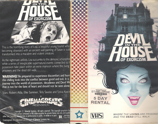DEVIL IN THE HOUSE OF EXORCISM STAR TIME VIDEO VHS COVER