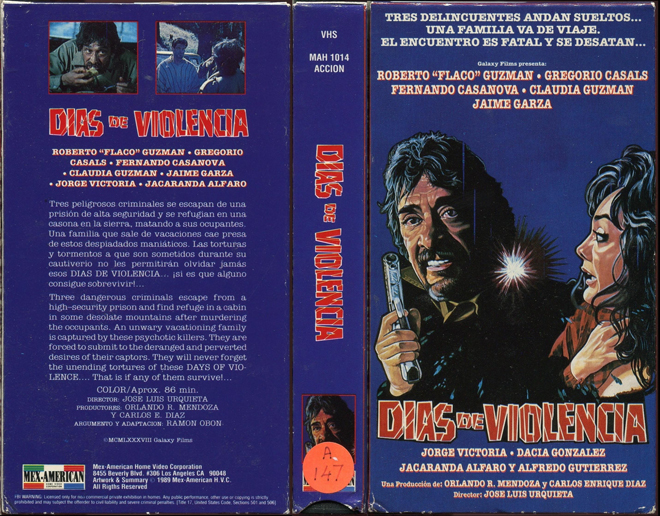 DIAS DE VIOLENCIA, ACTION VHS COVER, HORROR VHS COVER, BLAXPLOITATION VHS COVER, HORROR VHS COVER, ACTION EXPLOITATION VHS COVER, SCI-FI VHS COVER, MUSIC VHS COVER, SEX COMEDY VHS COVER, DRAMA VHS COVER, SEXPLOITATION VHS COVER, BIG BOX VHS COVER, CLAMSHELL VHS COVER, VHS COVER, VHS COVERS, DVD COVER, DVD COVERS
