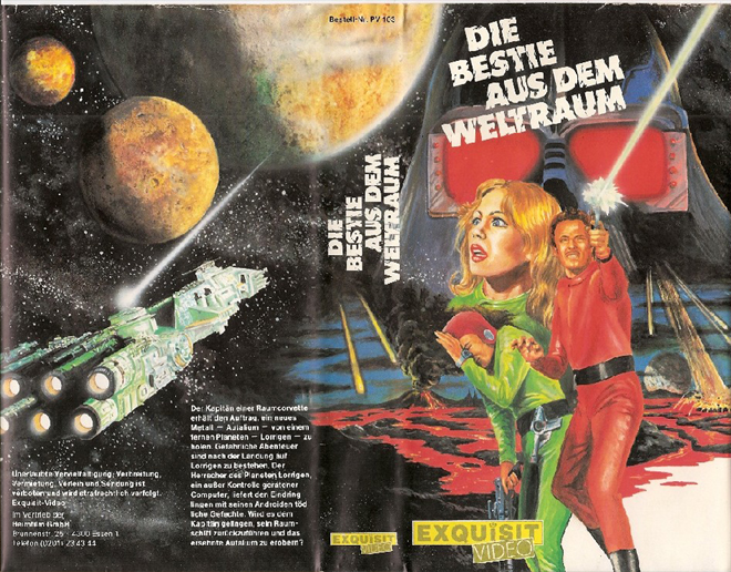 DIE BEASTIE AUS DEM WELTRAUM, ACTION, HORROR, BLAXPLOITATION, HORROR, ACTION EXPLOITATION, SCI-FI, MUSIC, SEX COMEDY, DRAMA, SEXPLOITATION, BIG BOX, CLAMSHELL, VHS COVER, VHS COVERS, DVD COVER, DVD COVERS