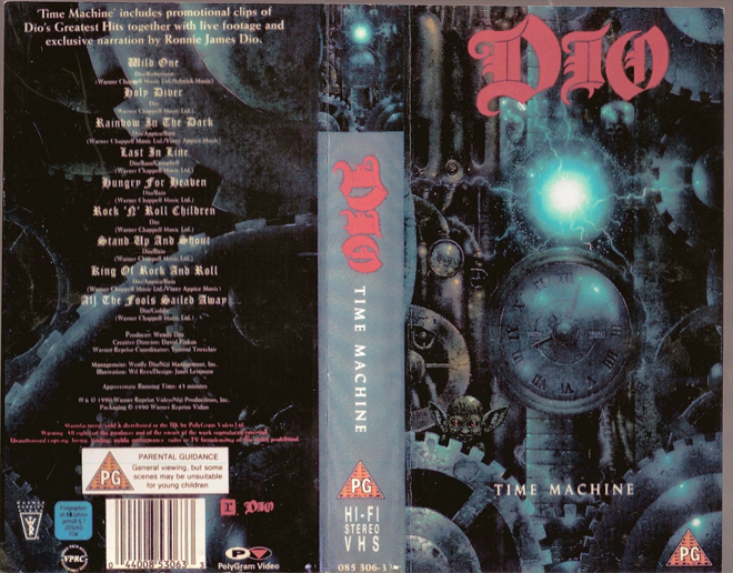 DIO : TIME MACHINE VHS COVER
