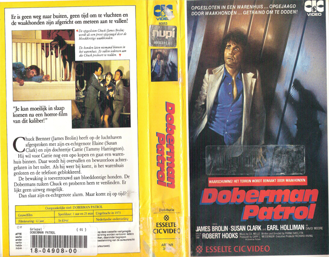 DOBERMAN PATROL VHS COVER