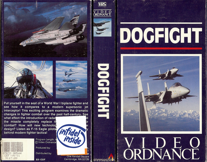 DOGFIGHT VIDEO ORDNANCE VHS COVER