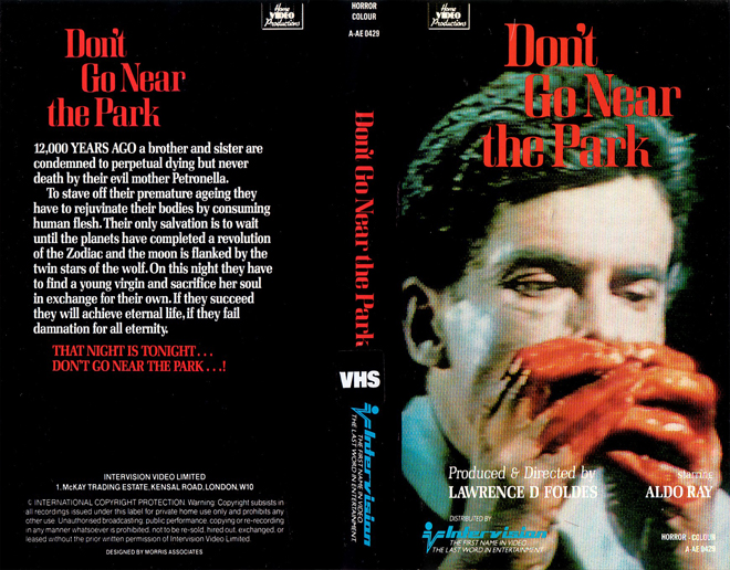 DONT GO NEAR THE PARK VHS COVER