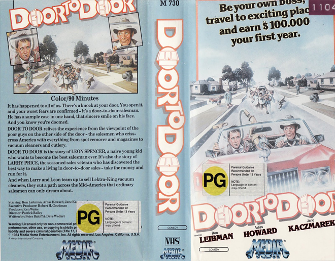 DOOR TO DOOR VHS COVER