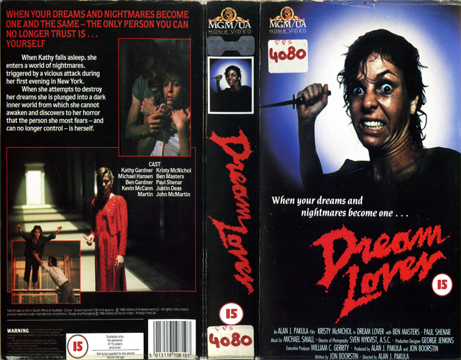 DREAM LOVER, VHS COVERS, VHS COVER 