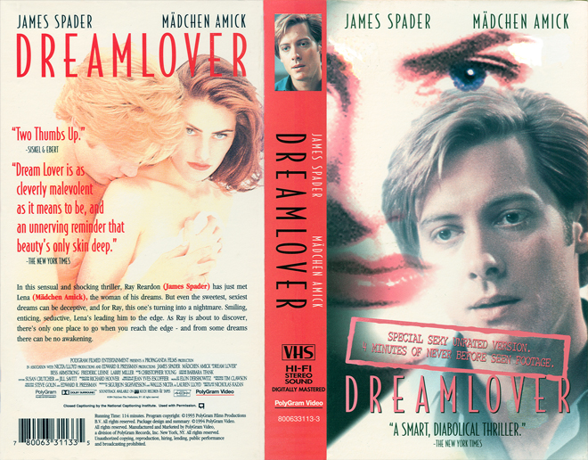 DREAMLOVER, THRILLER, ACTION, HORROR, BLAXPLOITATION, HORROR, ACTION EXPLOITATION, SCI-FI, MUSIC, SEX COMEDY, DRAMA, SEXPLOITATION, VHS COVER, VHS COVERS, DVD COVER, DVD COVERS