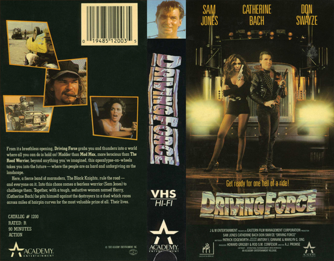 DRIVING FORCE, VHS COVERS - SUBMITTED BY GEMIE FORD