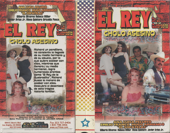 EL REY DE LA QUEBRADITO CHOLO ASESINO VHS COVER