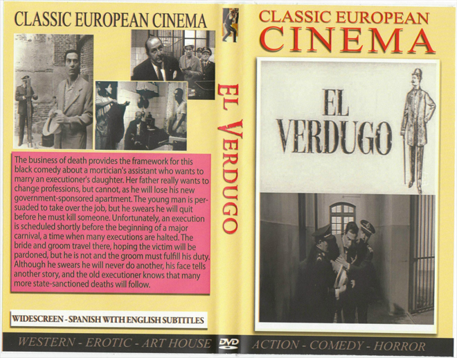 EL VERDUGO VHS COVER, VHS COVERS