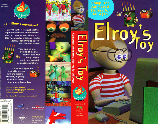 ELROYS TOY, VHS COVERS, VHS COVER