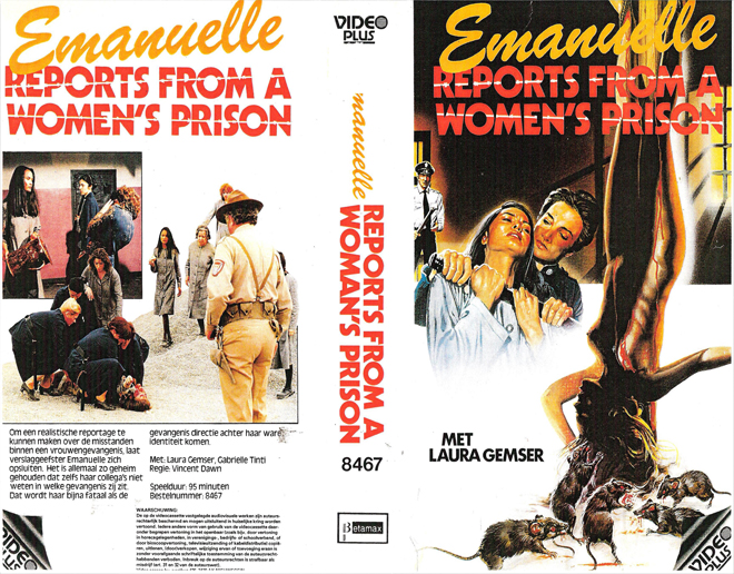 EMANUELLE REPORTS FROM A WOMENS PRISON VHS COVER