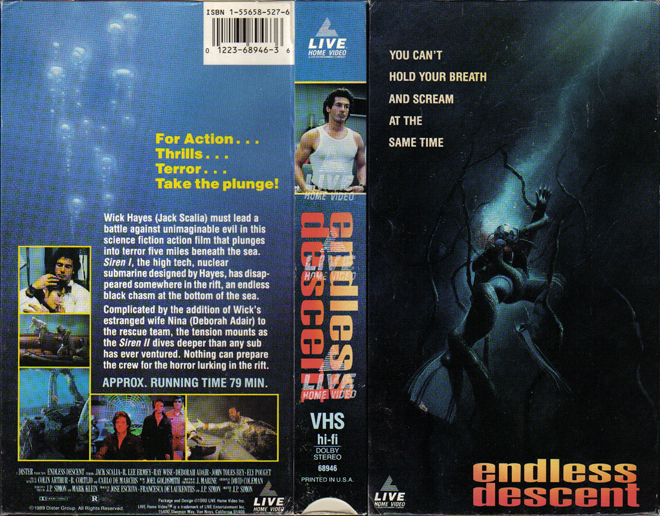 ENDLESS DESCENT VHS COVER, VHS COVERS