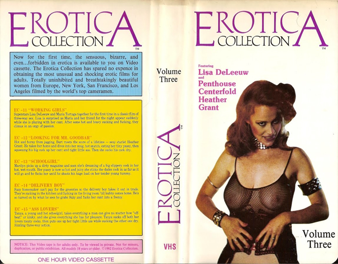 EROTICA COLLECTION VHS COVER