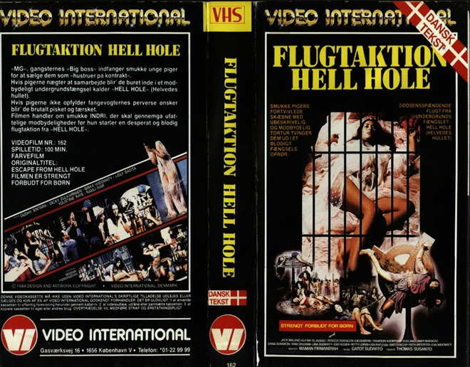 ESCAPE FROM HELL HOLE VIDEO INTERNATIONAL DUTCH VHS COVER