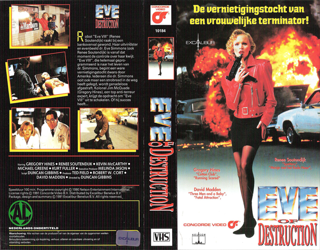 EVE OF DESTRUCTION GERMAN VHS COVER