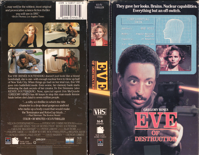 EVE OF DESTRUCTION VHS COVER
