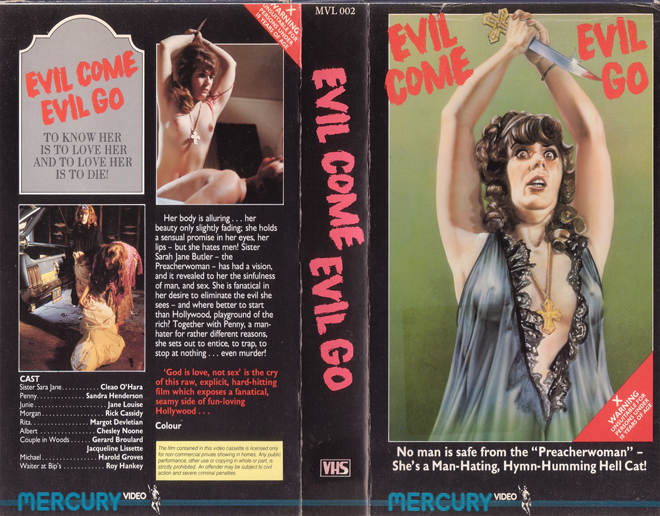 EVIL COME EVIL GO MERCURY VHS COVER