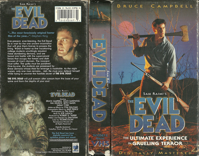 EVIL DEAD VHS COVER