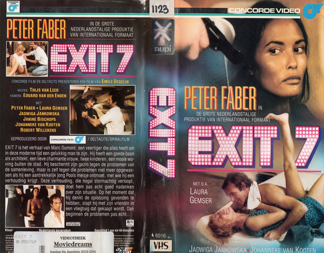 EXIT 7 PETER FABER VHS COVER