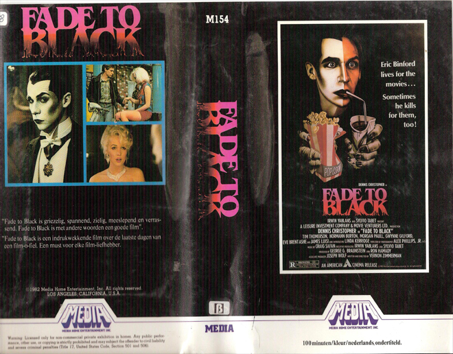 FADE TO BLACK MEDIA HOME ENTERTAINMENT VHS COVER