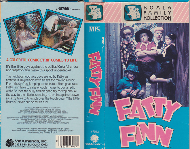 FATTY FINN KOALA FAMILY COLLECTION VHS COVER
