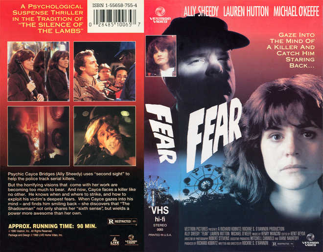 FEAR, STRANGE VHS, ACTION VHS COVER, HORROR VHS COVER, BLAXPLOITATION VHS COVER, HORROR VHS COVER, ACTION EXPLOITATION VHS COVER, SCI-FI VHS COVER, MUSIC VHS COVER, SEX COMEDY VHS COVER, DRAMA VHS COVER, SEXPLOITATION VHS COVER, BIG BOX VHS COVER, CLAMSHELL VHS COVER, VHS COVER, VHS COVERS, DVD COVER, DVD COVERSS