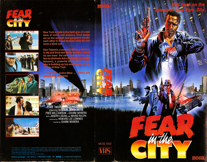 FEAR IN THE CITY VHS COVER