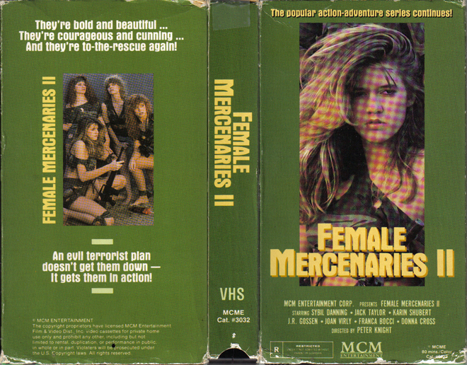 FEMALE MERCENARIES 2 VHS COVER