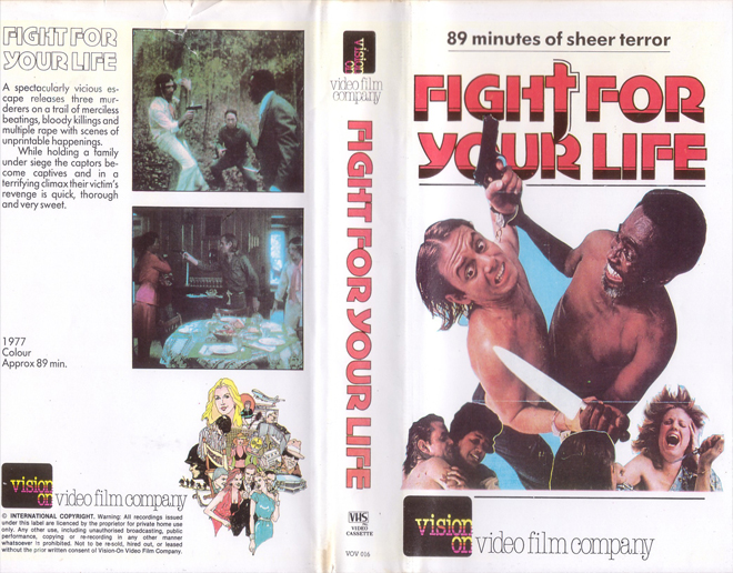 FIGHT FOR YOUR LIFE VHS COVER