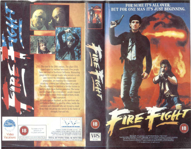 FIRE FIGHT VHS COVER, VHS COVERS