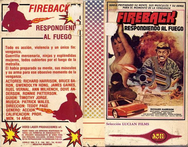 FIREBACK : RESPONDIENDO AL FUEGO VHS COVER
